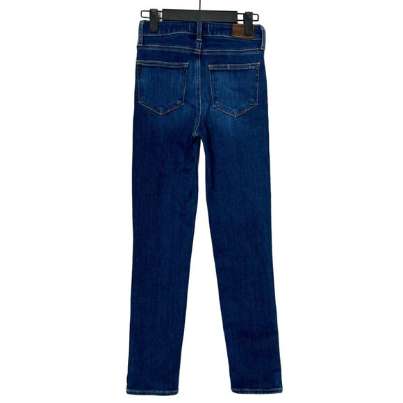 PAIGE Hoxton Slim High Rise Jeans in Hampton Wash Size 24 - Picture 4 of 16